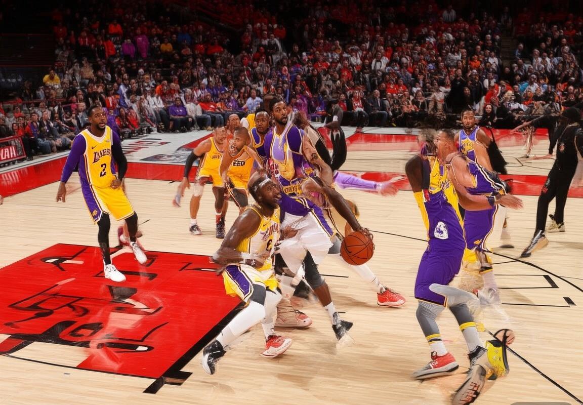 2020NBA常规赛：湖人VS火箭巅峰对决精彩回顾